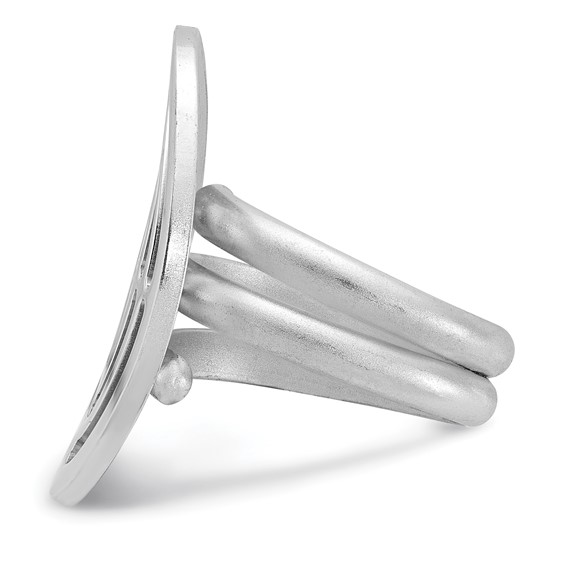 Sterling Silver Fancy Oval Ring